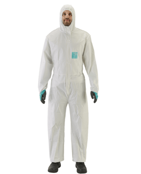 Picture of Ansell AlphaTec 2000 Comfort Bound Model 129 Coverall with Hood - Type 5/6 - AN-2000