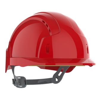 picture of JSP - EVOLite Red Safety Helmet With One Touch Slip Ratchet Adjustment - [JS-AJB160-000-600]