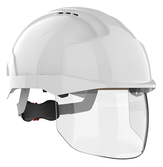 Picture of JSP - The All New EVO VISTA shield White Safety Helmet - Vented - [JS-AMD170-004-F00]