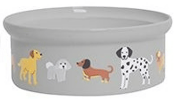 picture of Smart Choice Ceramic Dog Print Pet Bowl 16 x 6cm - [PD-SC1353]