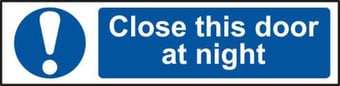 picture of Spectrum Close this door at night – PVC 200 x 50mm - SCXO-CI-5008