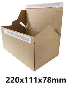 picture of Corrugated Ecom Box Single Wall - 220x111x78mm - Single - [AK-11161]