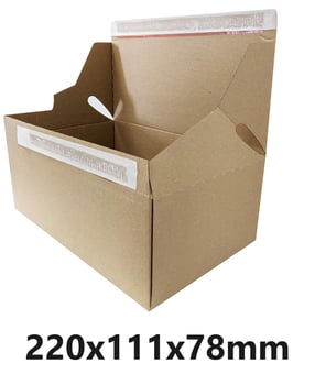 picture of Corrugated Ecom Box Single Wall - 220x111x78mm - Single - [AK-11161]