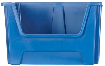 picture of BiGDUG Essentials Large Recycled Plastic Stacking Pick Bin - 320h x 495w x 390d mm - 50L - Blue - [BDU-E54SBBL] - (LP)