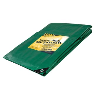 picture of ProSolve Heavy Duty Tarpaulin - 6m x 9.75m - Green - [PV-PVTARP6X10HD]