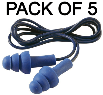 picture of 3M Ear Tracer 32db Corded Earplugs - Pack of 5 - [3M-TR01100X5] - (AMZPK)