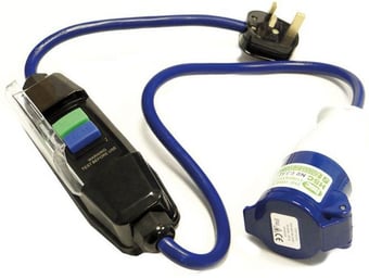picture of Elite 240 Volt RCD Protection Lead 13A Plug 16A Socket - [HC-RCDI2.51316]