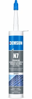 Picture of Demsun N7 Weather Resistant White Silicone Sealant for Windows & Exterior Frames - 300ml - [DMS-DS02412]