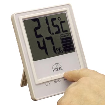Picture of Desktop Jumbo Screen Hygrometer with Large Sized Display - [AI-AHT-1026HI]