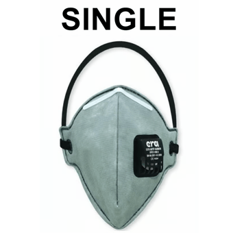 picture of ERA 5210 Activated Carbon FFP2 V NR D - Disposable Mask Valved Single - [ER-5210]