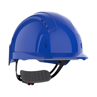 Picture of JSP - EVOLite Blue Safety Helmet With 3D Wheel Ratchet Adjustment Harness - [JS-AJB170-000-500]