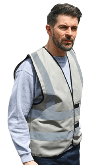 Picture of Korntex Convoy Grey Hi Vis Vest - AP-KXVESTCG - (DISC-R)