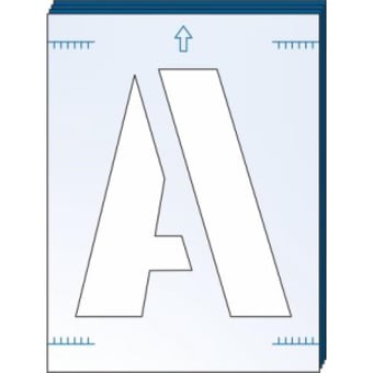 picture of Spectrum 200mm Letter Stencil Kit - SCXO-CI-9415