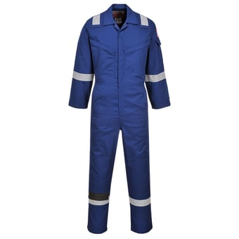 picture of Portwest - Royal Blue Anti-Static Flame Resistant - Super Lightweight Coverall - Regular Leg - PW-FR21RBR