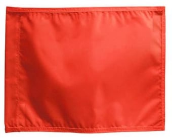 Picture of Plain Red Rail Signal Flag - 915mm x 915mm - [SR-PRF]