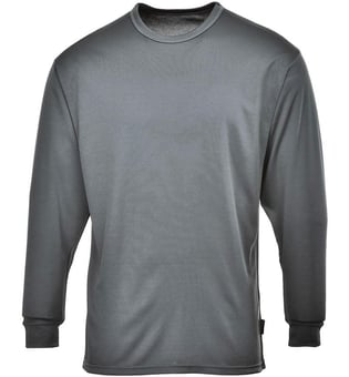 Picture of Portwest - Thermal Baselayer Charcoal Grey Shirt - PW-B133CH