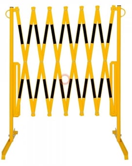 picture of Traffic-Line Extendable Trellis Barrier - Flexi Light-Barrier - Expands To 3,600mm - Yellow/Black - [MV-340.88.015]