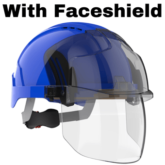 picture of JSP - The All New EVO VISTAshield Blue/Smoke Safety Helmet - Vented - [JS-AMD170-007-F00] - (HY)