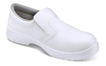 Picture of Beeswift White Micro-Fibre Slip On Shoes S2 SRC - BE-CF832