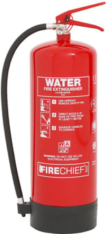 Picture of Firechief 9L Jet Water Fire Extinguisher -  Includes Mounting Bracket - [HS-FXW9] - (LP)