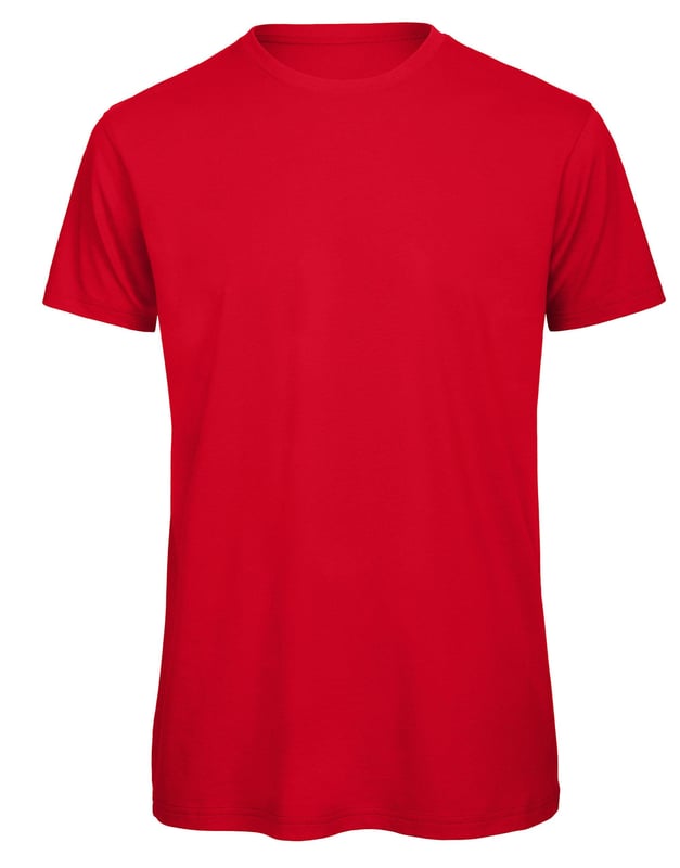 picture of B&C Men's Organic Inspire Tee - Red - BT-TM042-RED