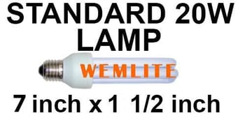 picture of Wemlite BL368 20 Watts Standard UV Lamp For Fly Killers - [BP-LL20WX-W]