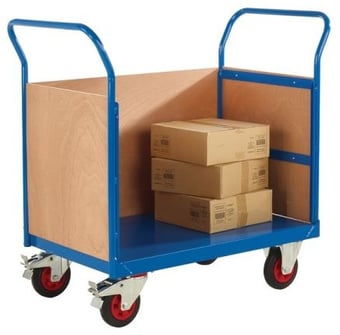 picture of QMP 3 Sided Trucks - Dark Blue - Plywood Sides - 830H x 600W x 900D mm - [QM-RTBT3690PBXX] - (LP)