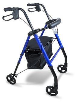 picture of Aidapt Lightweight Four Wheeled Rollator - 6 Inch Wheels - Blue - [AID-VP178T]