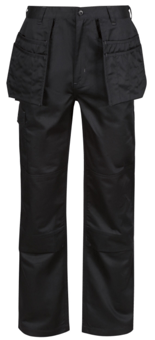 Picture of Regatta Men's Pro Cargo Holster Trouser - Black - Long Leg - BT-TRJ501L-BLK