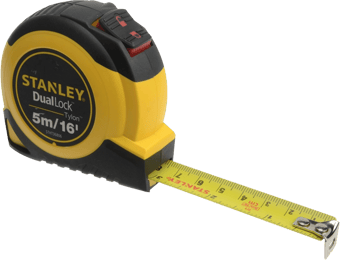 Picture of Stanley Tools - Dual Lock Tylon&trade; Pocket Tape 5m/16ft (Width 19mm) - [TB-STA036806] - (DISC-R)