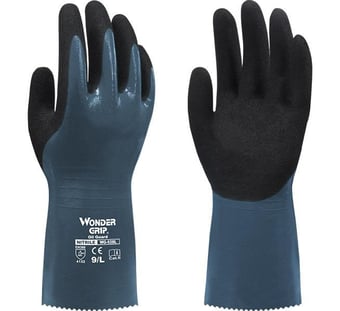 picture of Wondergrip Blue Oil Guard Gloves - MC-WG-528L - (DISC-X)