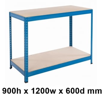 picture of BiGDUG Essentials Industrial Workbench - Chipboard Worktop - 900h x 1200w x 600d mm - [BDU-WBA12] - (LP)