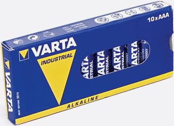 picture of VARTA Industrial AAA Alkaline Batteries - Pack of 10 - [BRH-AAAVARST10]