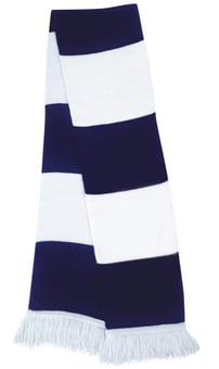 picture of Result Winter Essentials R146X Team Scarf - White/Navy Blue - [BT- R146X-WHNAV]