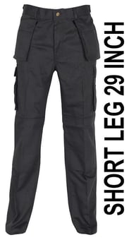 picture of Absolute Apparel AA Utility Cargo Trousers - Short Leg Black - AP-AA755S - (DISC-R)