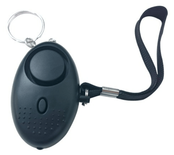 picture of Walk Easy Mini Black Keyring Personal Alarm - 130 dBs - [WEA-WE112-BLK]