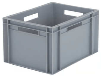 picture of BiGDUG Euro Stacking Box - 230h x 300w x 400d mm - 20 Litre Capacity - Grey - [BDU-BNB4322G]