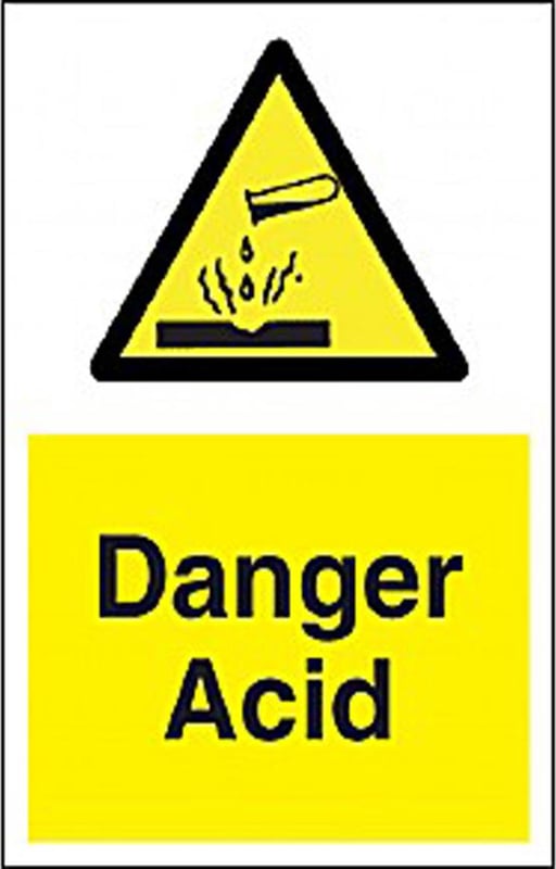 picture of Danger Acid Sign - 200 x 300Hmm - Rigid Plastic - [AS-WA157-RP]