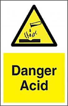 Picture of Danger Acid Sign - 200 x 300Hmm - Rigid Plastic - [AS-WA157-RP]