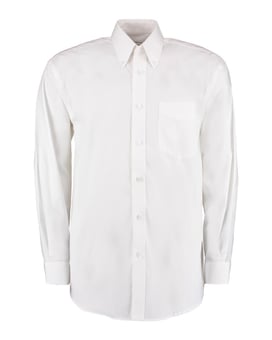 picture of Kustom Kit Men's Long Sleeve Corporate Oxford Shirt - White - BT-KK105-WHT