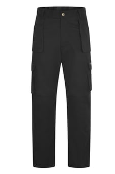 Picture of Uneek Black Unisex Super Pro Trouser Long - 33" Inside Leg - UN-UC906L-BLK