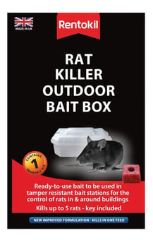 picture of Rentokil Rat Killer Outdoor Bait Box - [RH-PSR71]