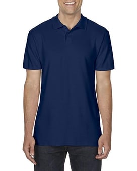 Picture of Gildan Softstyle Adult Navy Blue Double Piqué Polo - AP-G64800-NAV