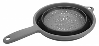 picture of Pop Collapsible Colander with Handle Black/Grey - [PI-666056]