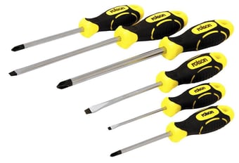 Picture of Rolson 6 Piece Screwdriver Set Flat Phillips - [RR-28573]