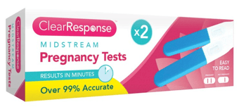 picture of Clear Response Midstream Pregnancy Test - 2 Pack - [OTL-309092]