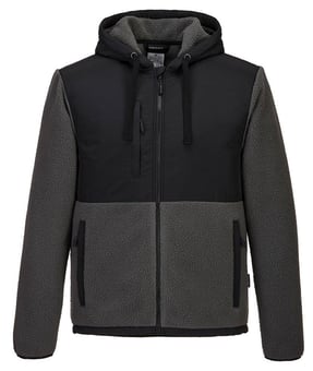 Picture of Portwest - KX3 Borg Fleece - Black/Grey - PW-KX371BGY