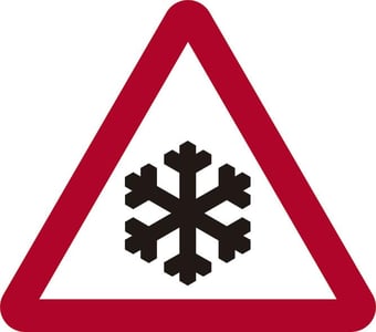 Picture of Spectrum 750mm Tri. Temporary Sign - Risk of Ice - [SCXO-CI-14562-1] - (LP)