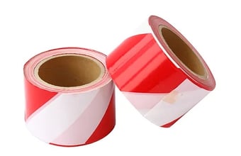 picture of Way4Now - Red And White Single Side Printed 300m - Safety Barrier Tape - [SHU-E-BT-1]