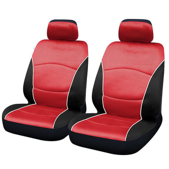 picture of Sakura Seat Covers Oakleigh Red Front Set - [SAX-SS5402]